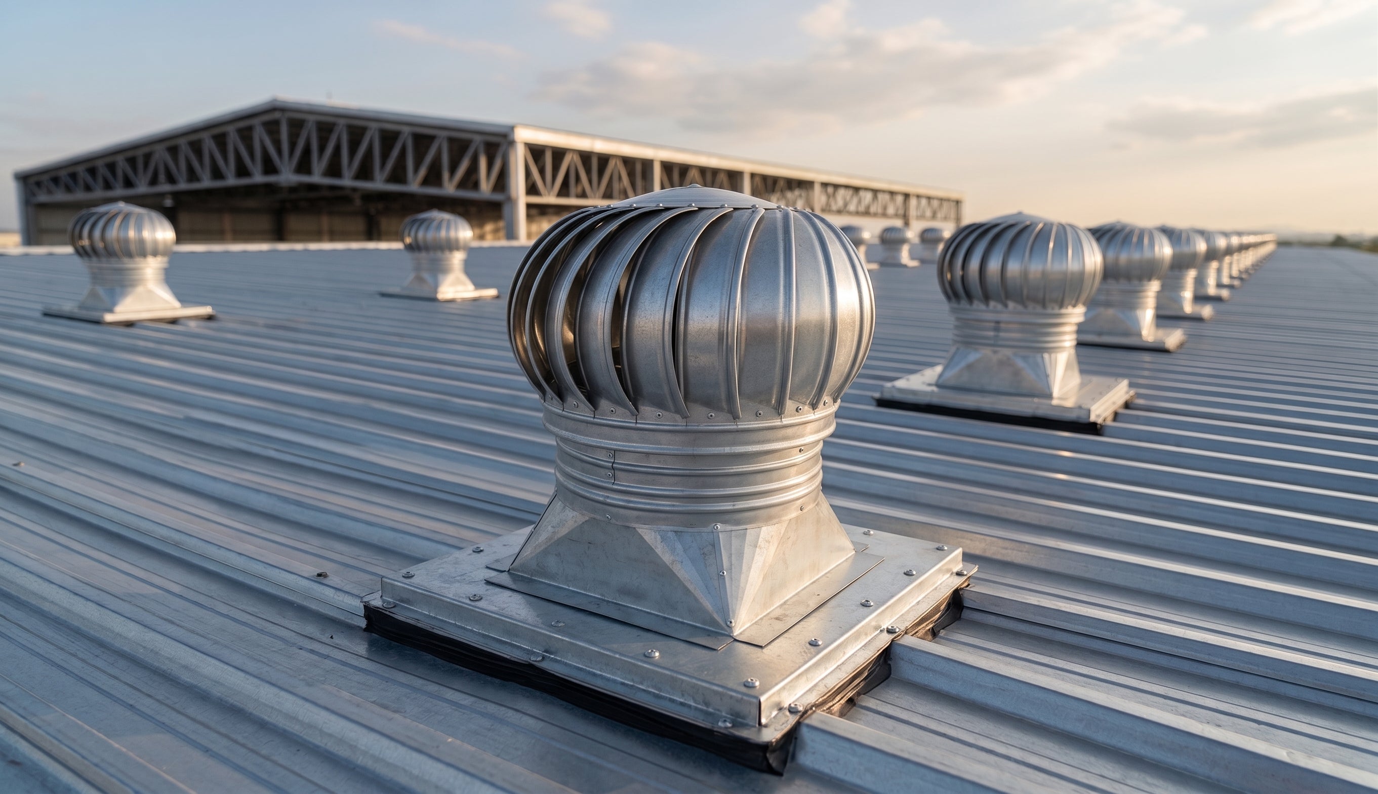 Cálculo de renovaciones de aire en nave industrial — diagrama de ventilación y extractores