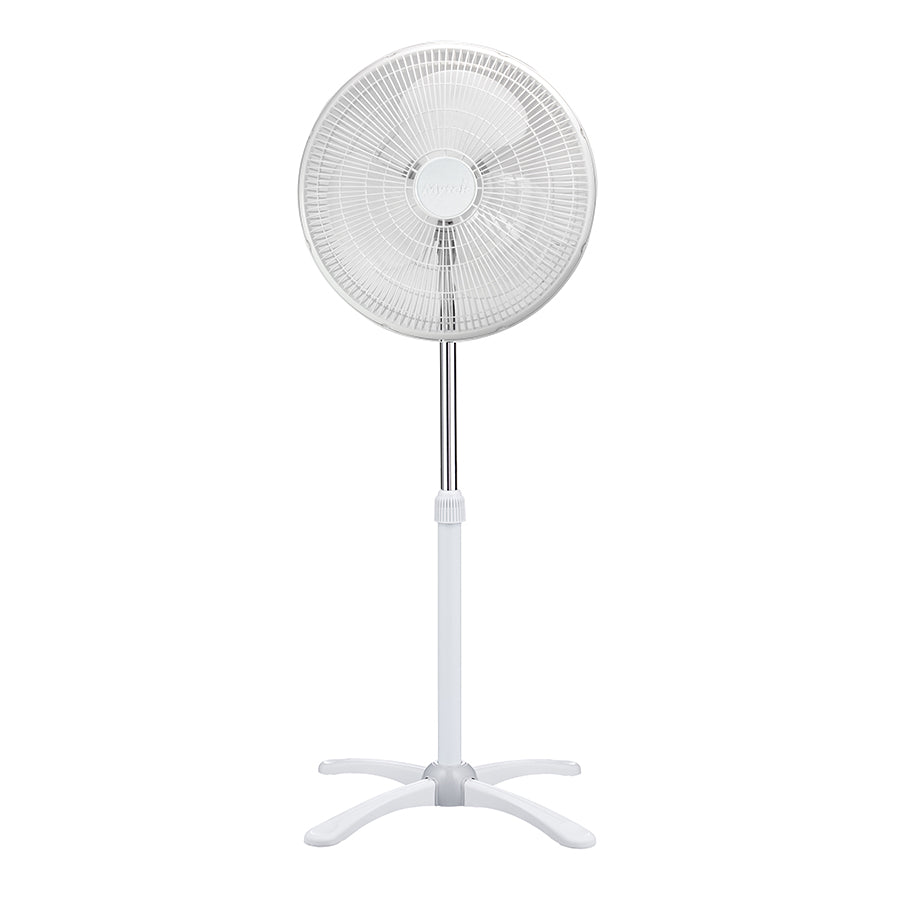 MYTEK| 3197 Ventilador de Pedestal 16’’, Silencioso, 3 aspas, Altura ajustable