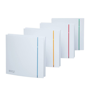 SOLER & PALAU| Silent Design Extractor para Baño, Silencioso, Bandas de colores intercambiables