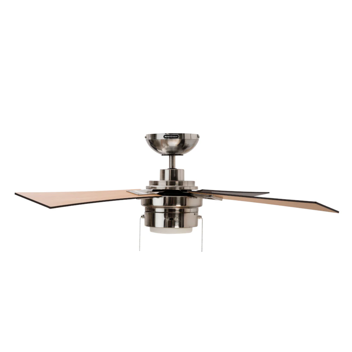 MASTERFAN| Ventilador Austra 42" Satinado, 4 Aspas, 3 tonos de luz, 3 velocidades, para áreas desde 9 a 16 m²