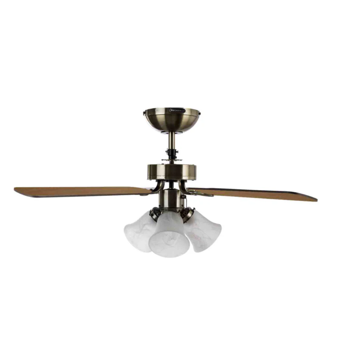 MASTERFAN| Ventilador Oporto 42", 5 aspas, para espacios de hasta m², Base para focos, 3 velocidades