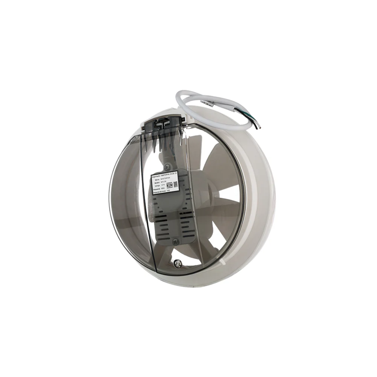 Extractor Mylos 6" Blanco, Silencioso, Evita acumulación de huemdad, humo y olores, Ideal para cristales