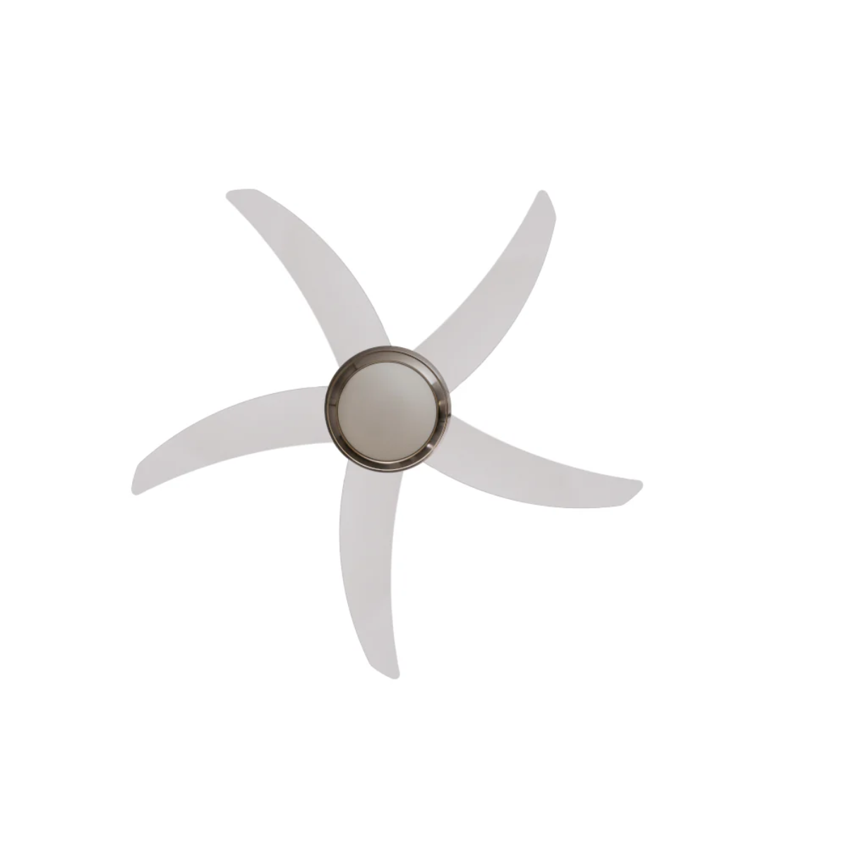 MASTERFAN| Ventilador Dubai 48" Satinado Acrílico, Luz LED, 5 aspas, 3 velocidades