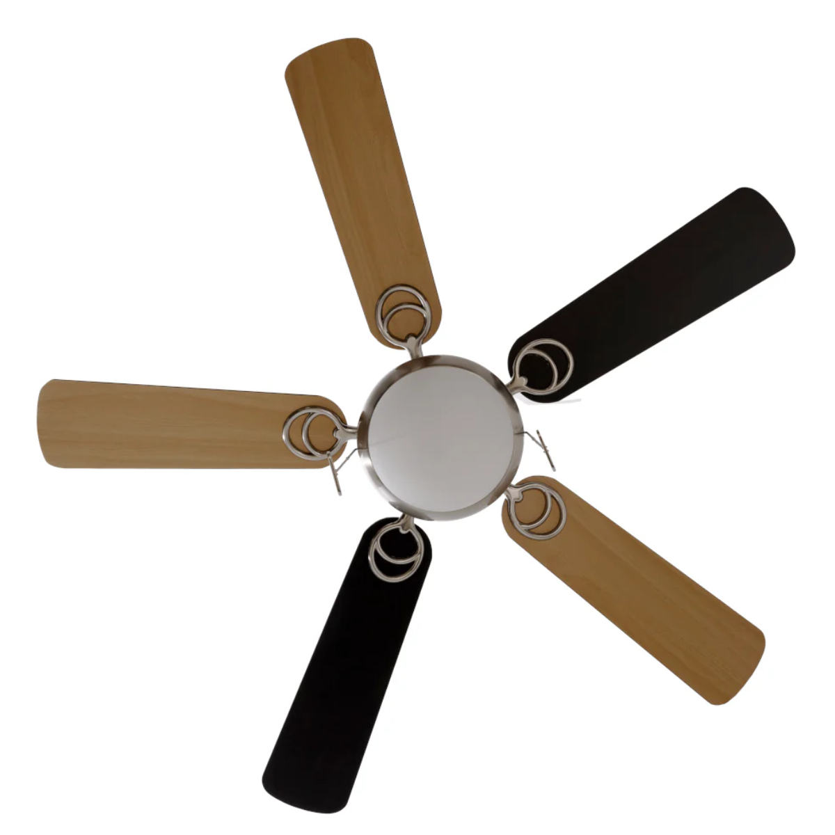 MASTERFAN| Ventilador Metro 42" Satinado, 5 aspas reversibles, Luz LED, 3 tonos de luz, 3 velocidades