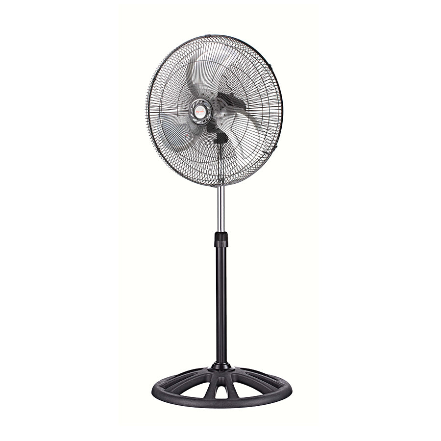 MYTEK| 3397 Ventilador Industrial de Pedestal 18’’, 3 velocidades, Oscilación 90°, Altura ajustable hasta 131 cm