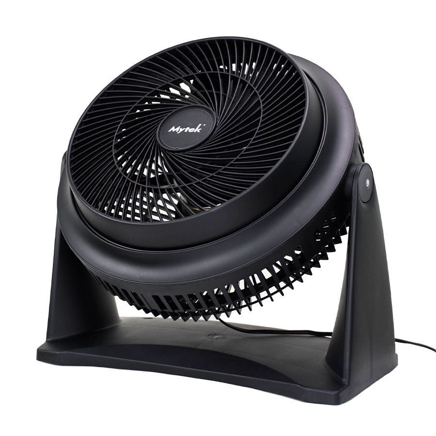 MYTEK| 3337 Ventilador de Piso 2 en 1 de 12’’, 2 velocidades, Oscilación 90°, Ajustable hasta 210 cm