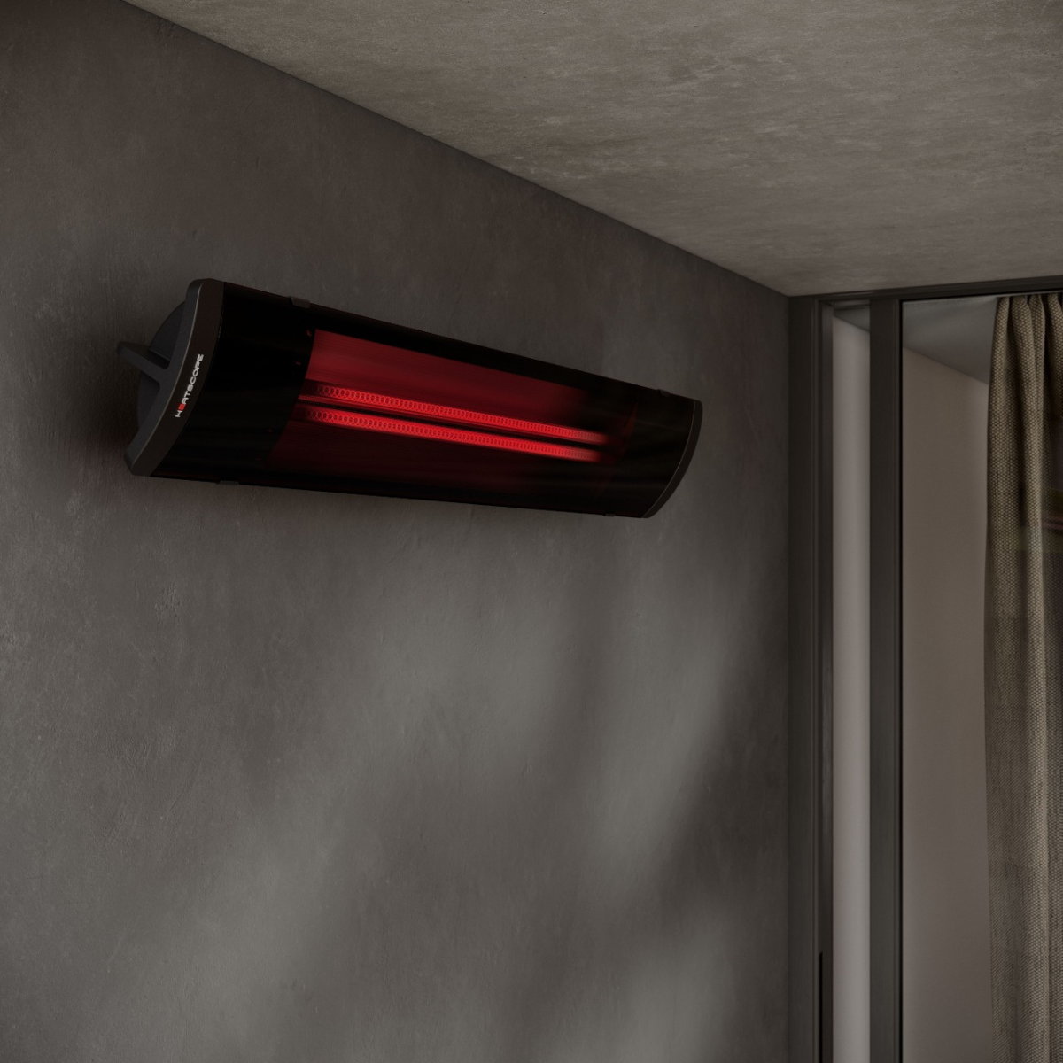 HEATSCOPE | Pure 3000, Calefactor Infrarrojo, Calienta hasta 10m2, Maxima Potencia en 20 seg, Ideal para terrazas