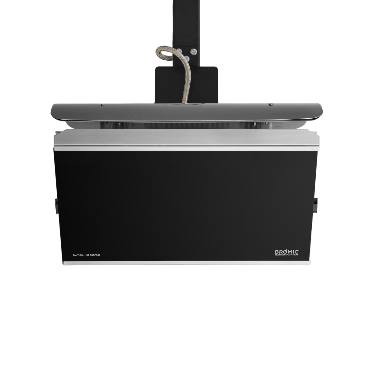 Calefactor a gas Bromic Platinum 300 vista frontal para terraza apagado