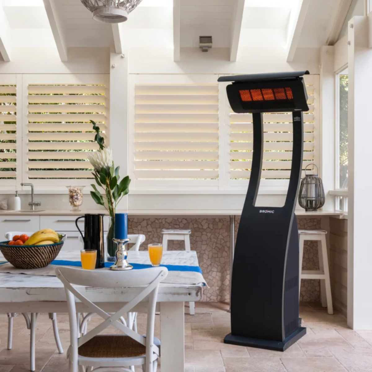 Calefactor portátil Tungsten 500 en un espacio residencial