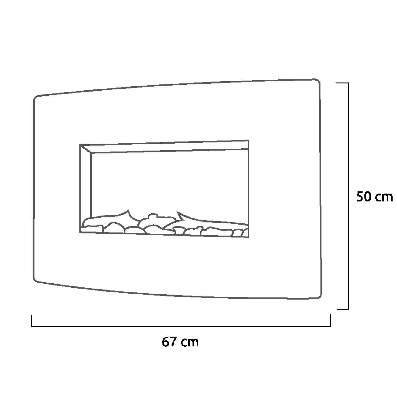 Chimenea eléctrica Calidus con control remoto