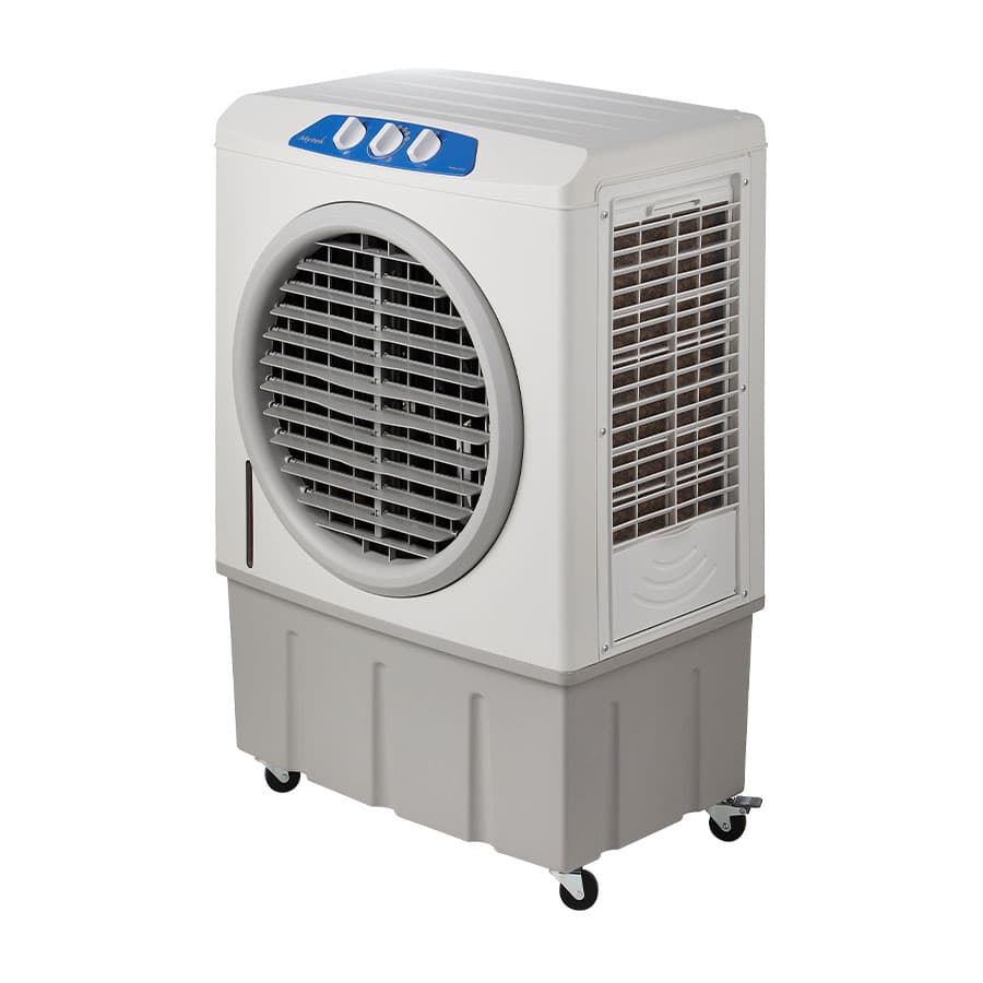 Detalle del doble filtro purificador y paneles de enfriamiento del MYTEK 3399 — 1,535 CFM, 200W, 60 litros
