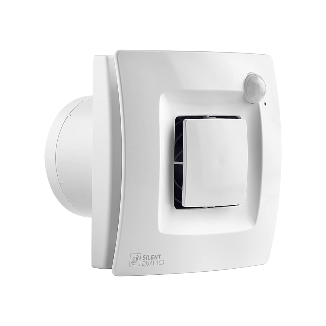 Extractor de Aire Silent Dual con sensor de humedad y movimiento
