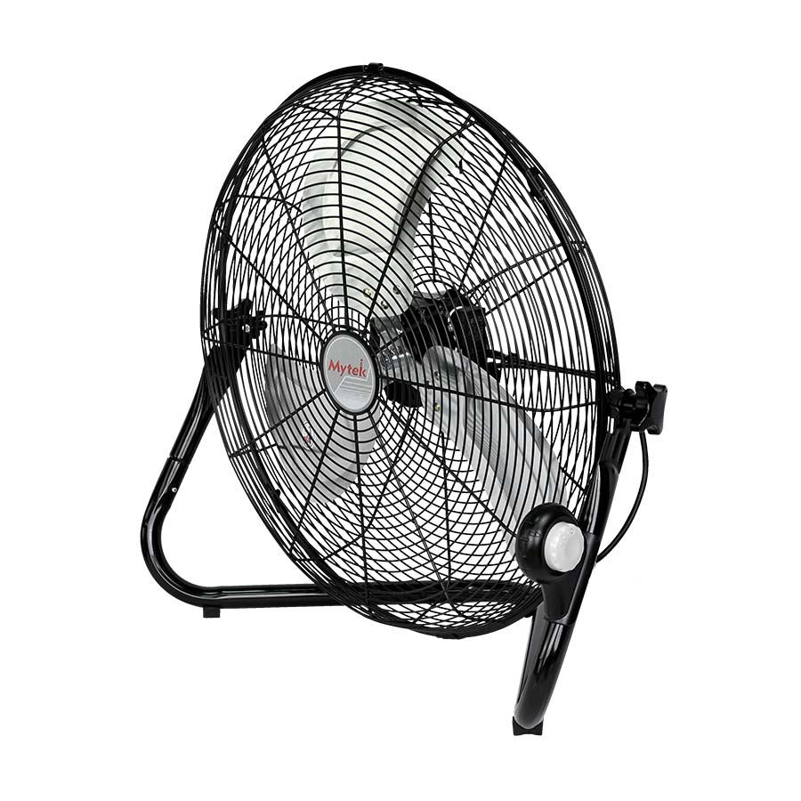 Ventilador 2 en 1 MYTEK 3406 de 20 pulgadas con aspas metálicas — uso en piso o montaje en pared — Plan B Solucione