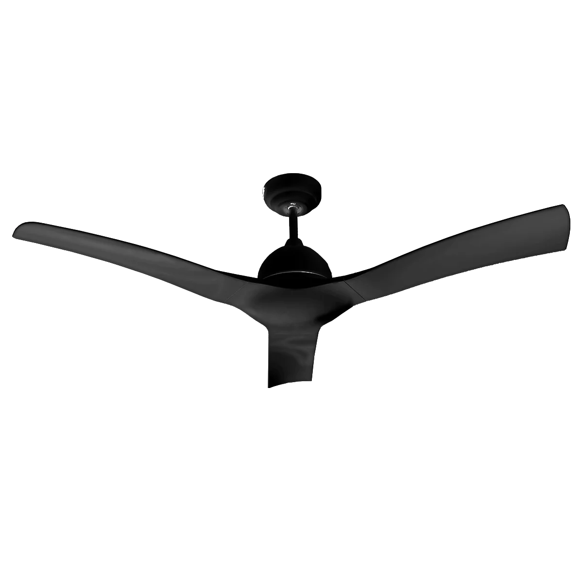 Ventilador Eclipse 52″ Negro vista frontal