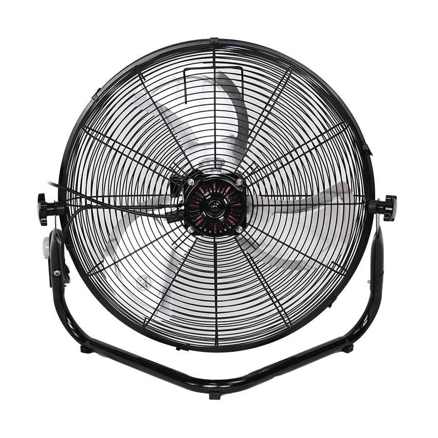 Ventilador MYTEK 3406 instalado en pared — sistema 2 en 1 con soportes incluidos, 20 pulgadas 150W