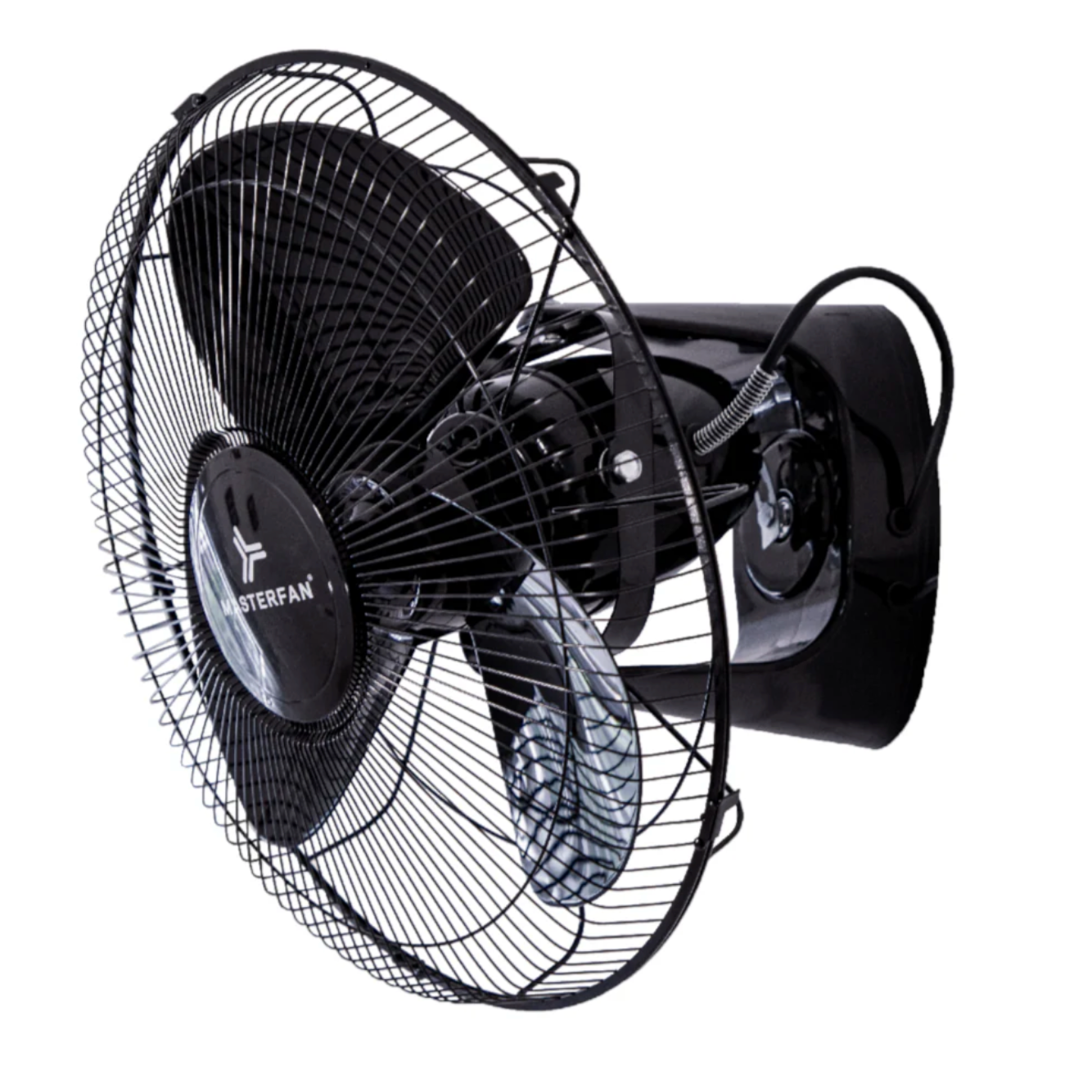 Ventilador Orbital 16″ Masterfan vista lateral negro