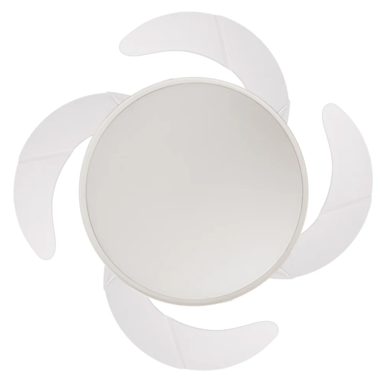 Detalle de las aspas del ventilador Piatto 42″ Blanco