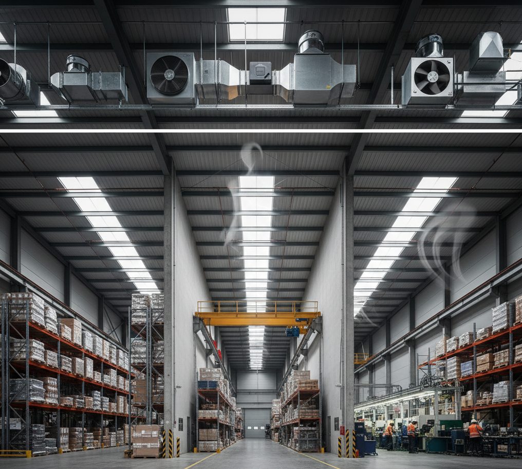 Cómo elegir un extractor industrial según m², altura y actividad