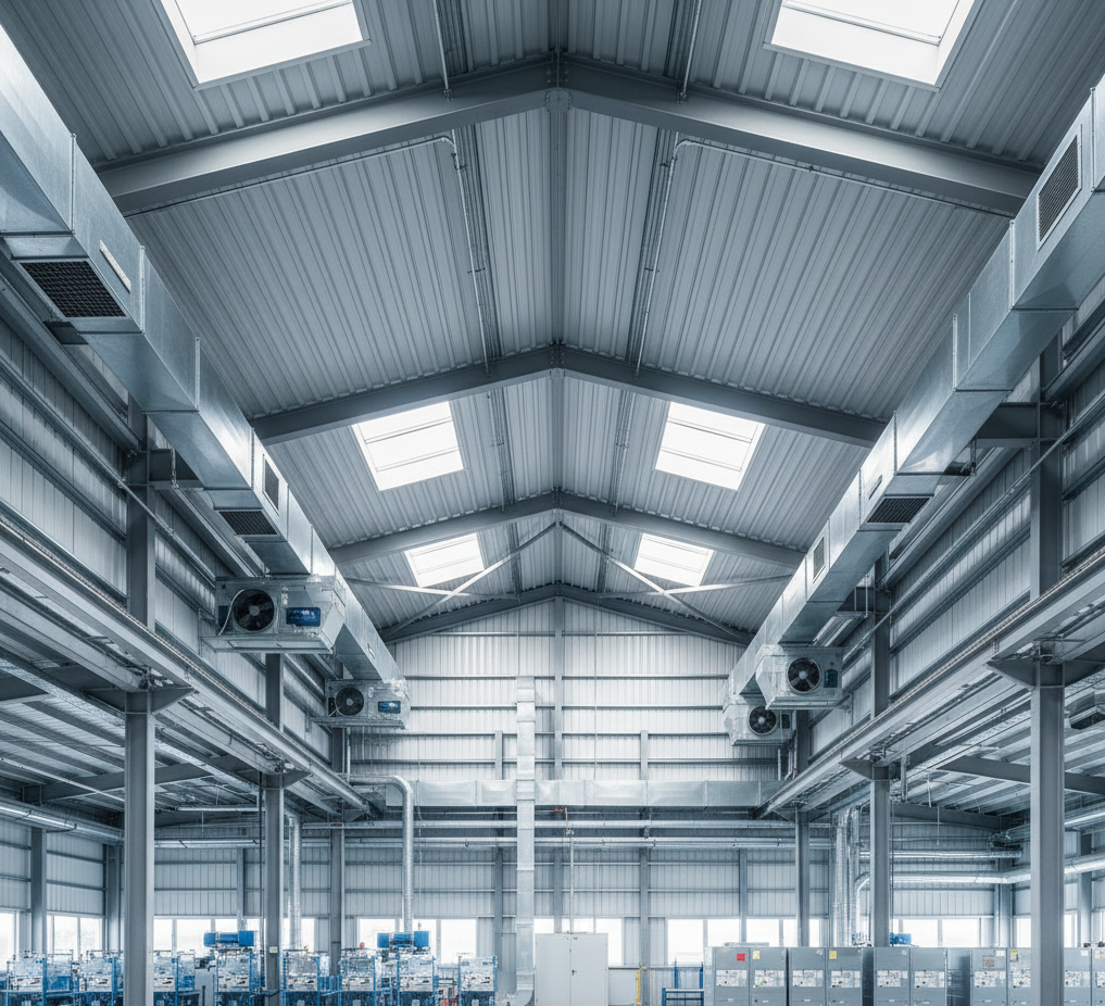 Ventilación industrial: diferencias entre extracción natural y extracción forzada