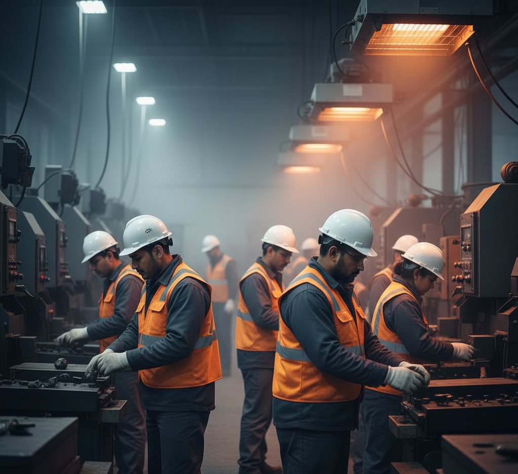 Cómo el frío afecta la productividad en espacios industriales