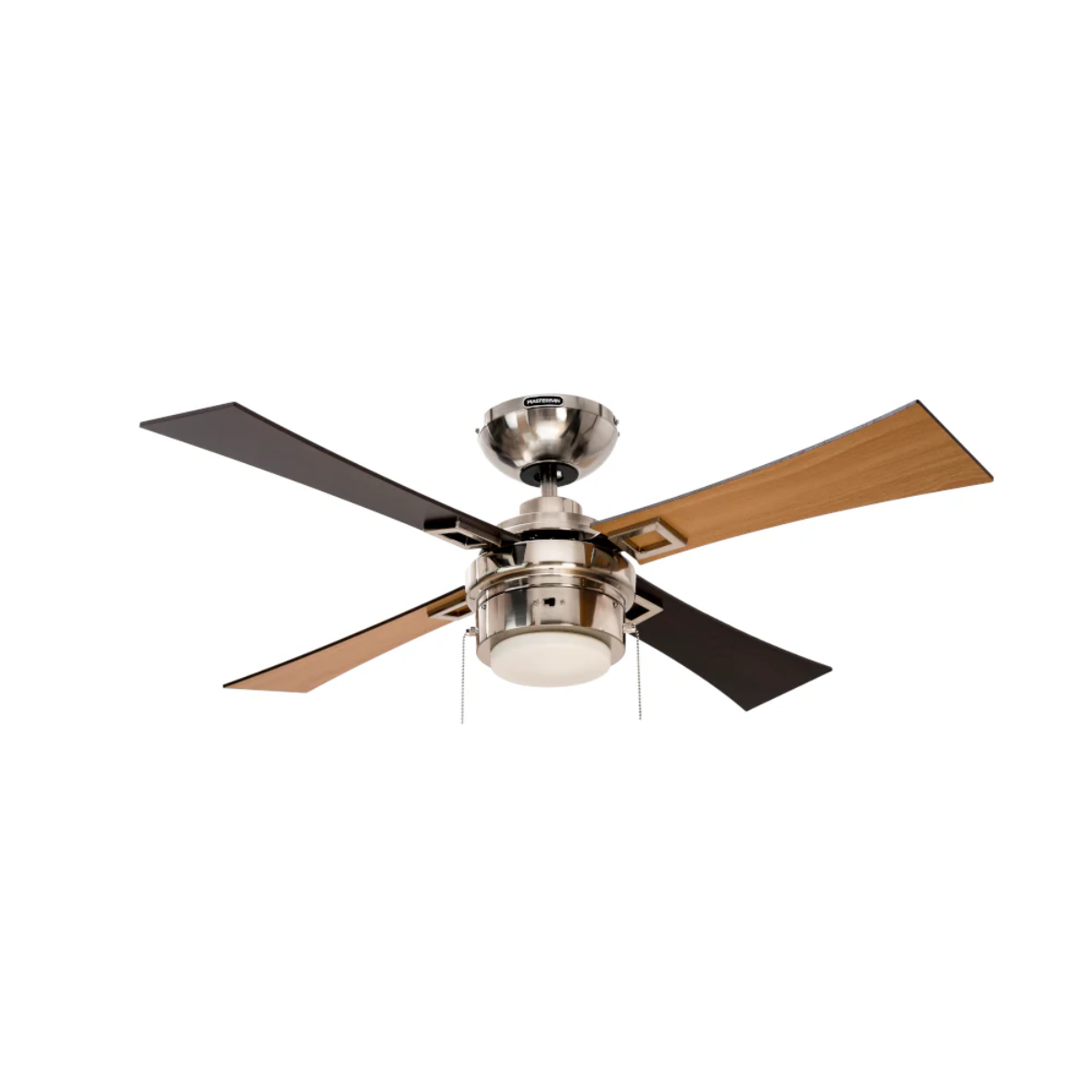 MASTERFAN| Ventilador Austra 42" Satinado, 4 Aspas, 3 tonos de luz, 3 velocidades, para áreas desde 9 a 16 m²