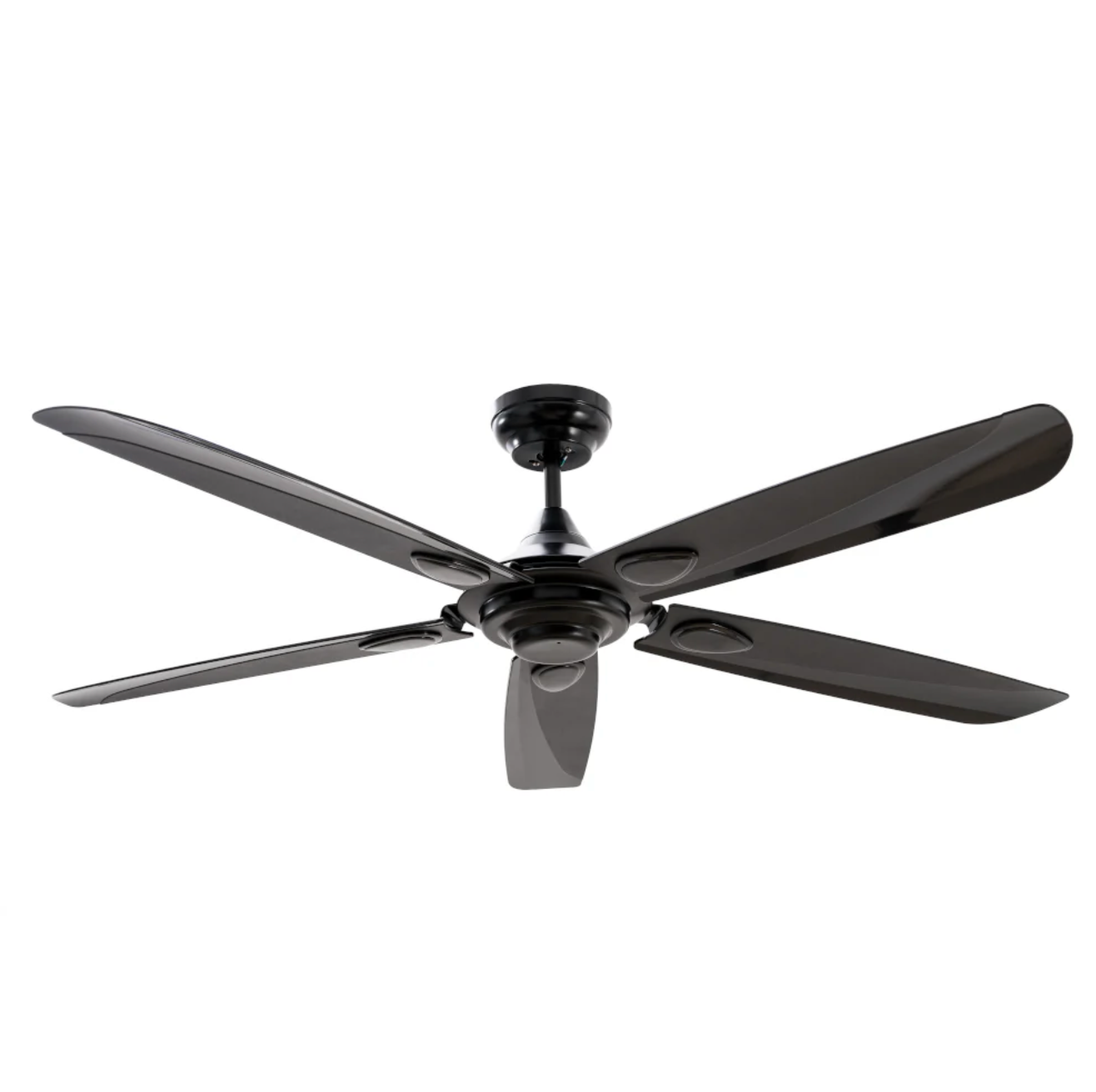 MASTERFAN| Ventilador Velvet 52" Negro a Prueba de Agua, Conexión Wi-Fi, 5 aspas