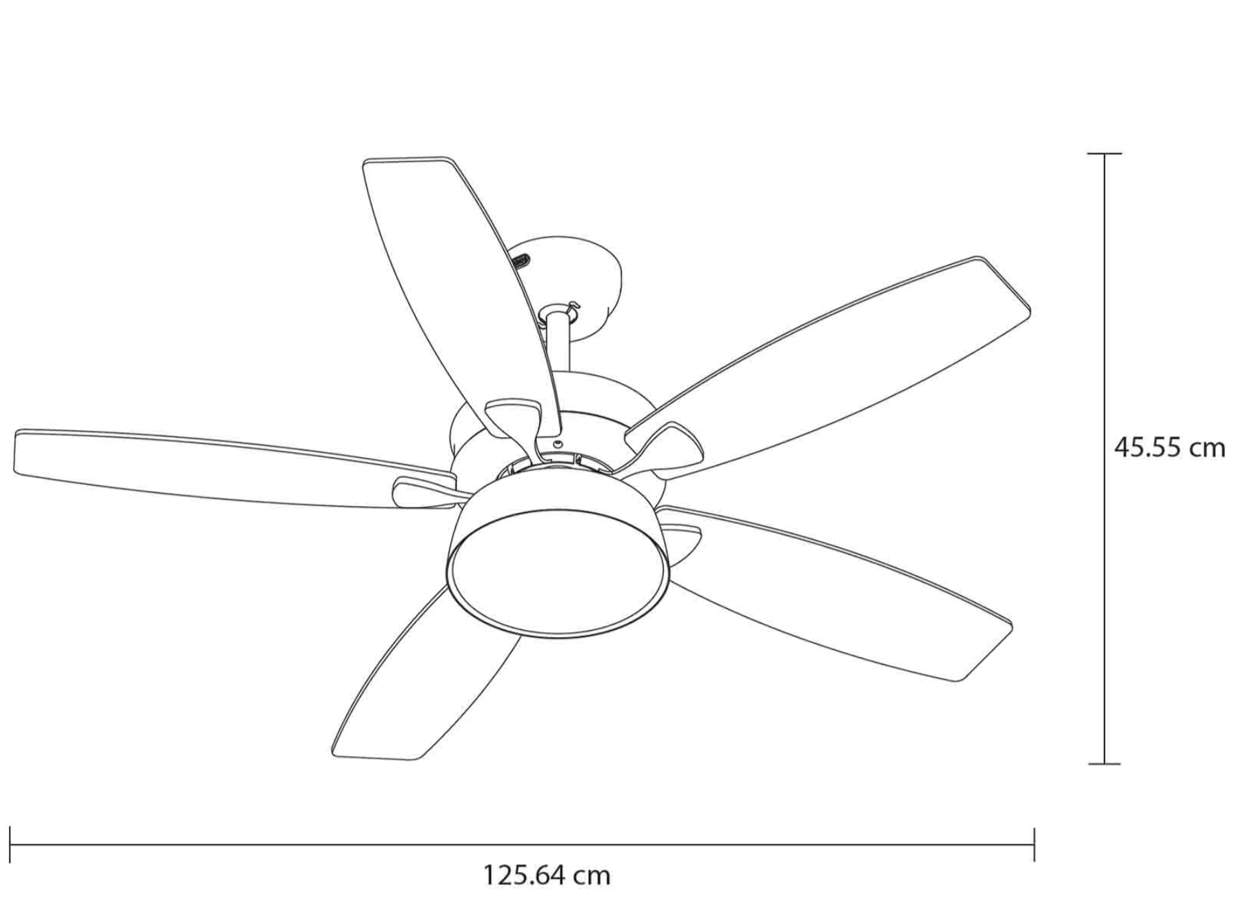 Ventilador Polux 52" Chocolate