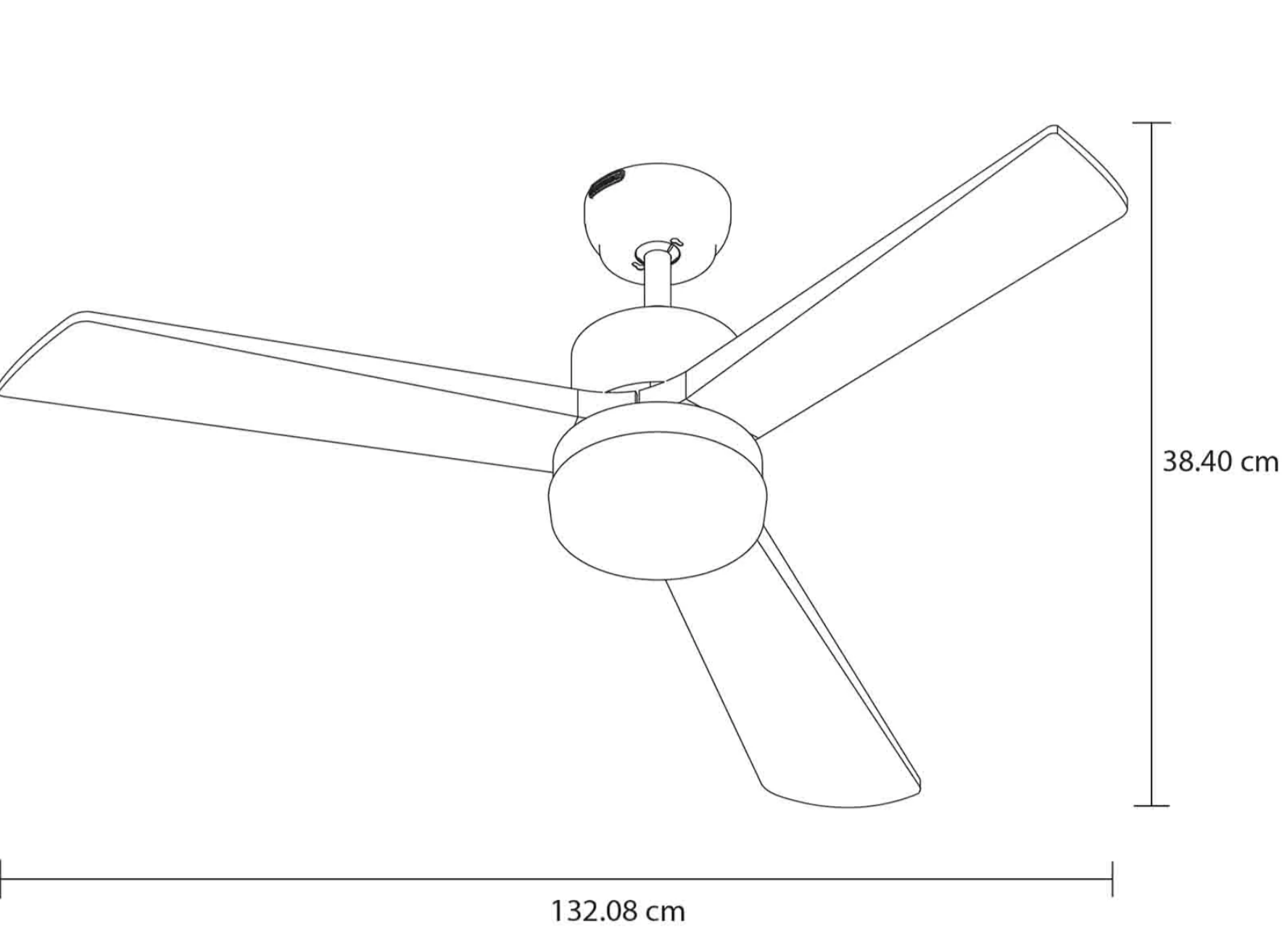 Ventilador Aria 52" Blanco/Madera