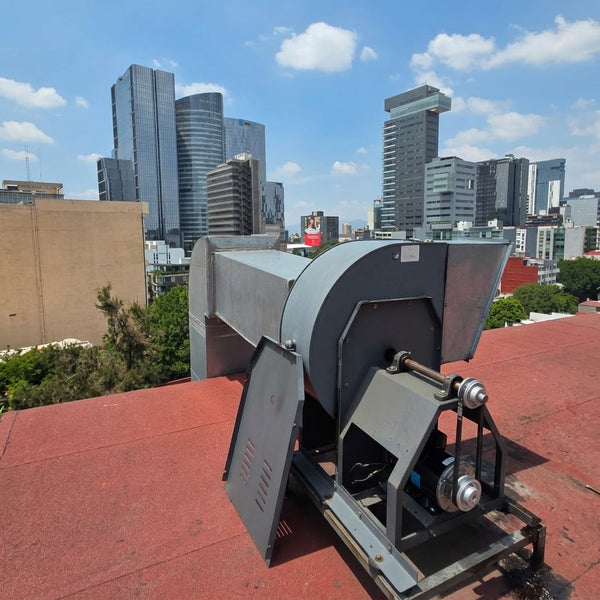 Cocina y terraza en rooftop · CDMX