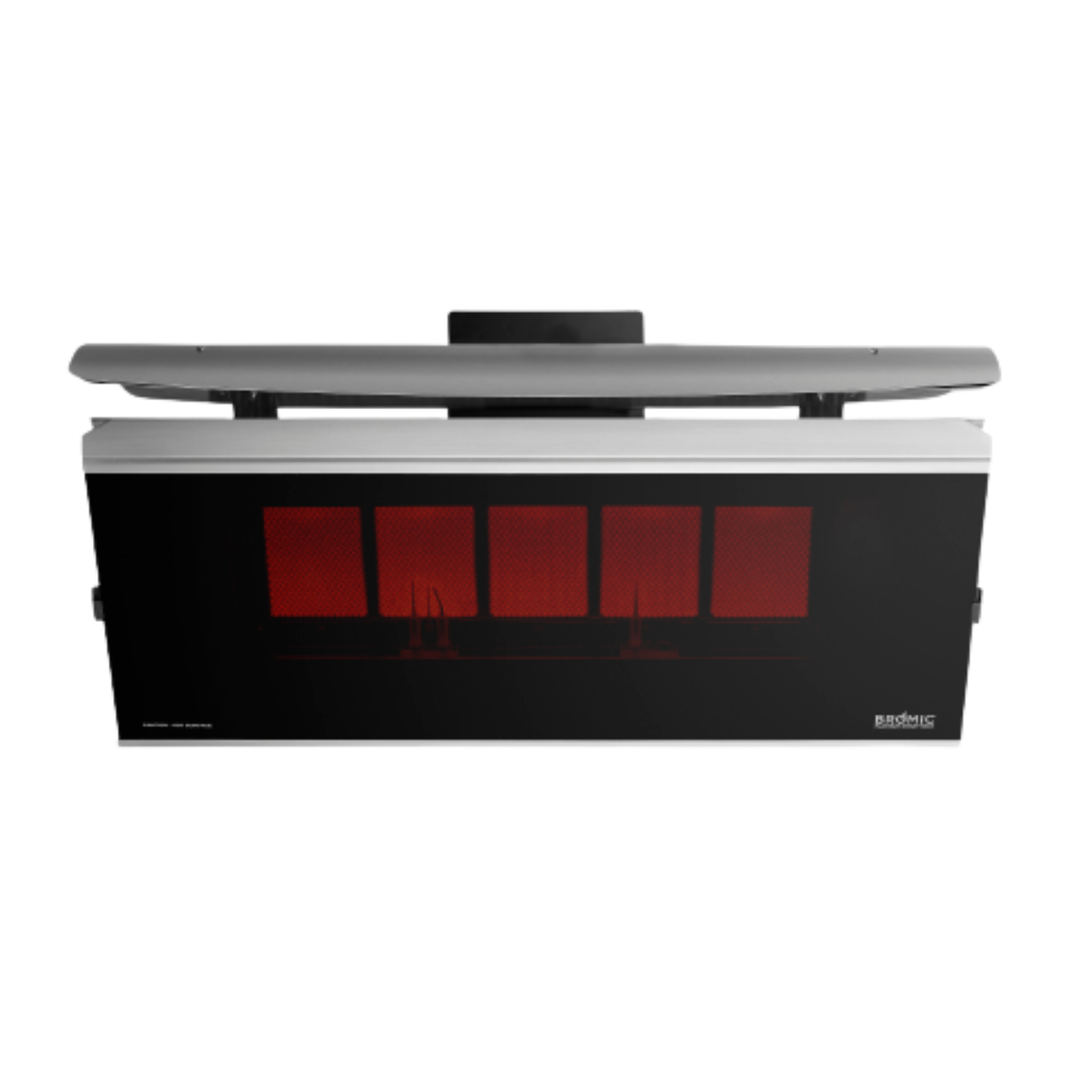 Calefactor a gas Bromic Platinum 500 vista frontal para terrazas y patios