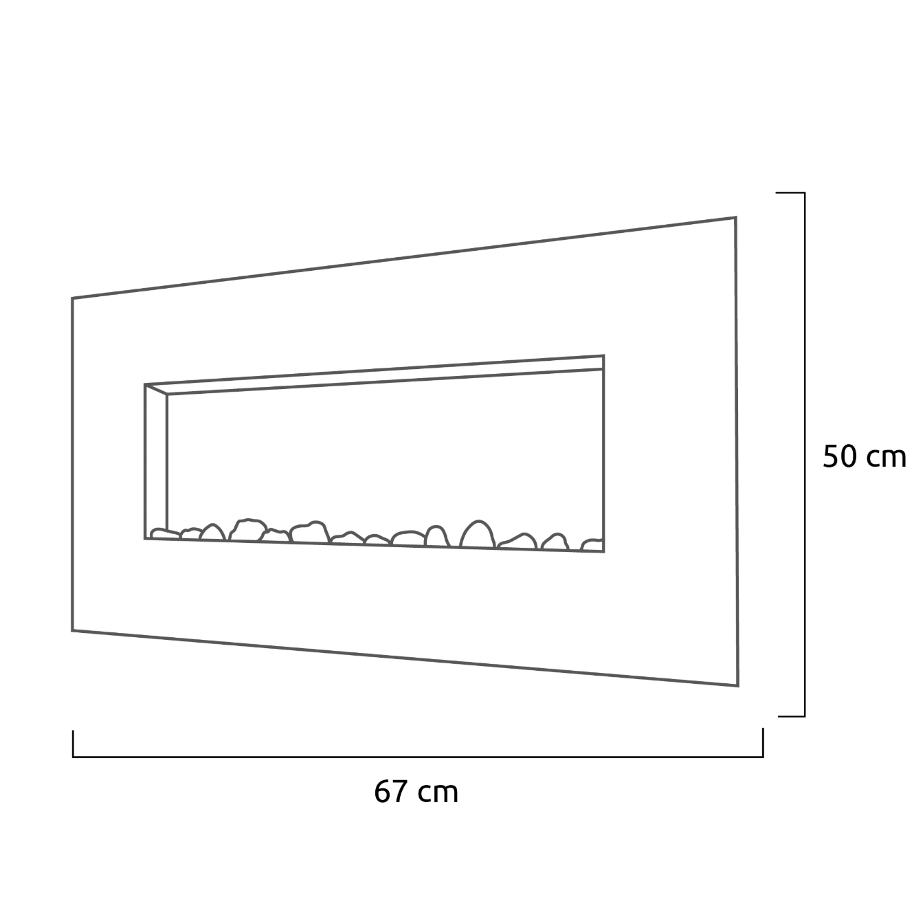 Chimenea eléctrica Milan instalada en una sala decorada