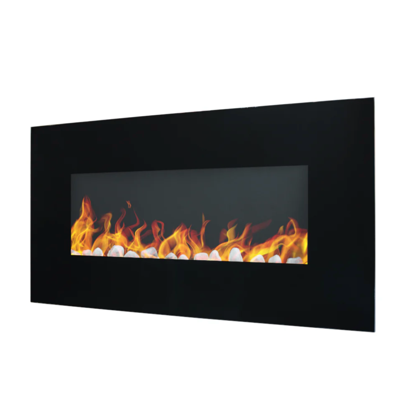 Chimenea Milan mostrando efecto de llama realista