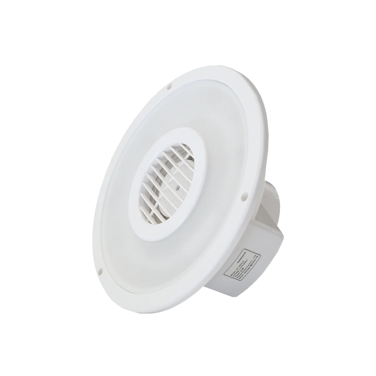 Extractor Lumina 4 " Blanco con luz integrada, ventilación silenciosa y eficiente para baños y cuartos de lavado