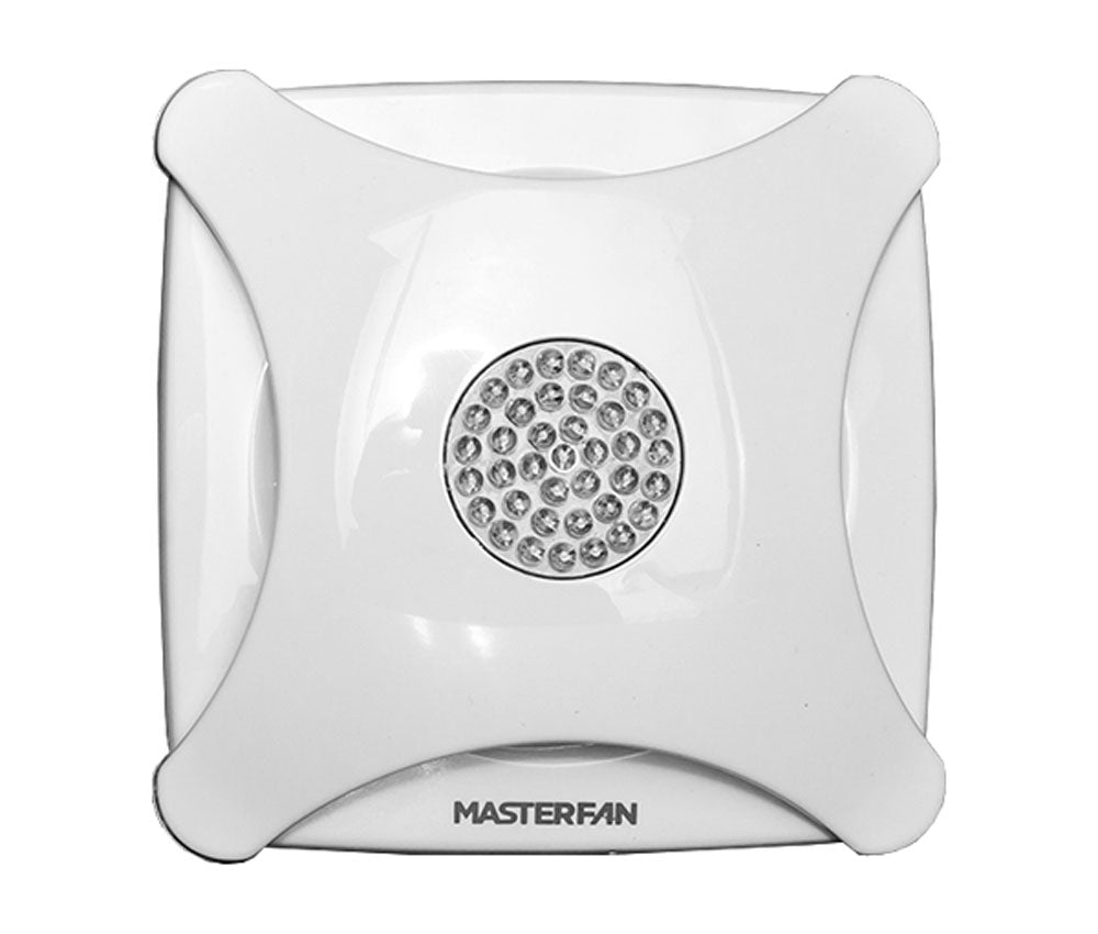 Extractor Deco LED 4 " Blanco con luz integrada y ventilación silenciosa para espacios pequeños