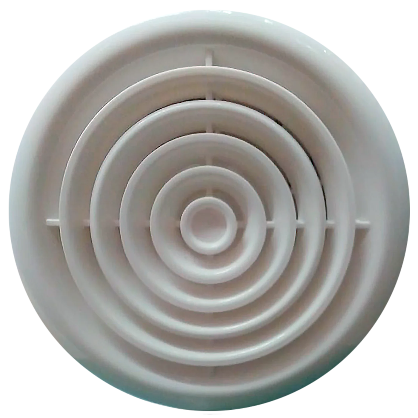Extractor Asper 4 " Blanco en ABS, silencioso y eficiente para ventilación en espacios medianos