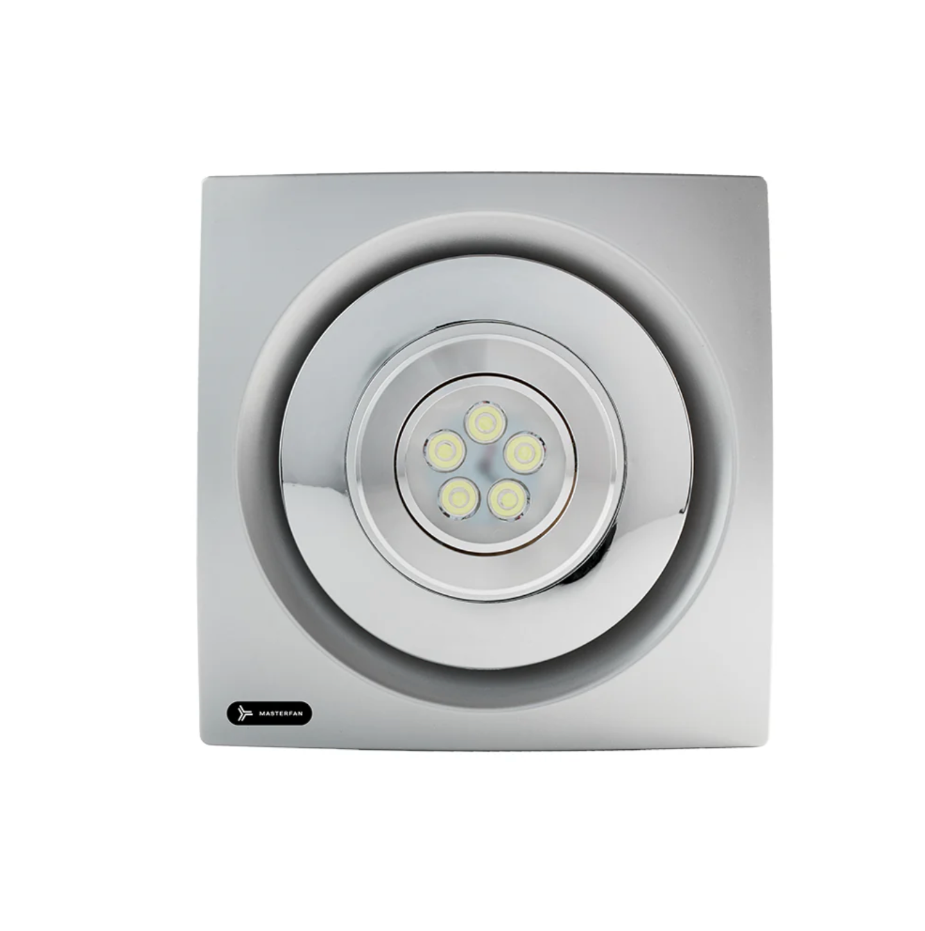  Extractor Orión 8″ satinado con lámpara LED, ventilación silenciosa y elegante para espacios interiores