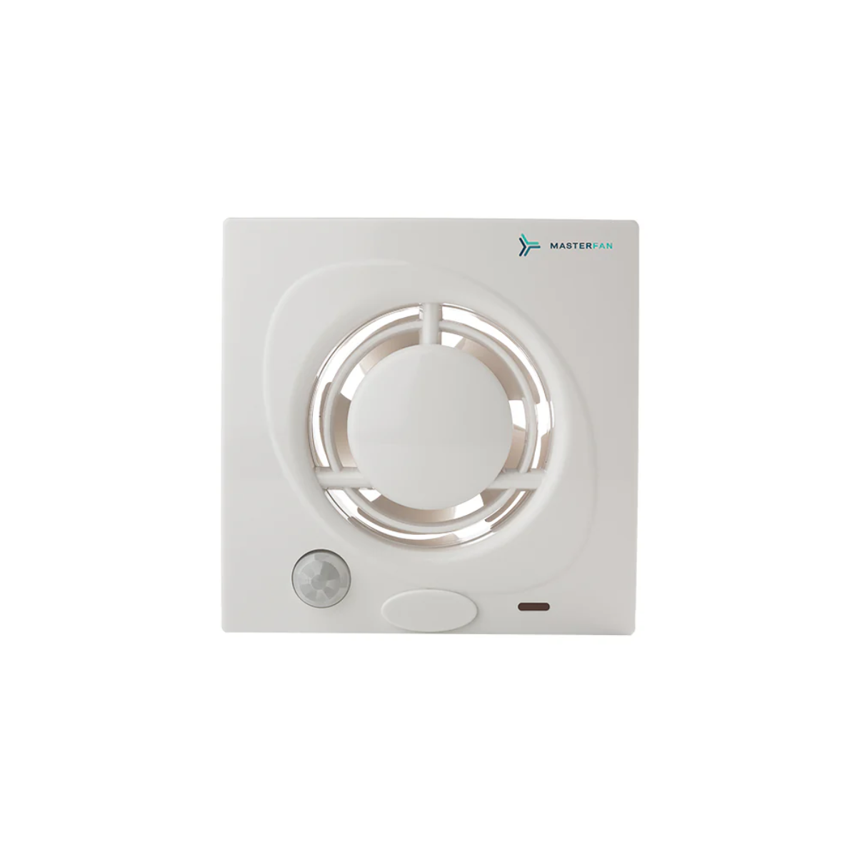 Extractor Masterfan blanco con sensor de activación automática para eliminar humedad y olores