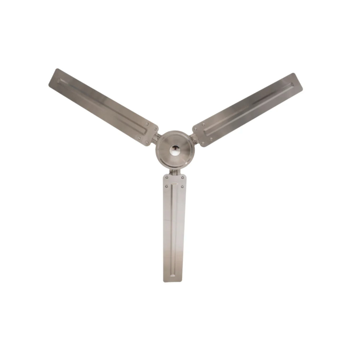 Detalle de las aspas del ventilador Centauro 56″ Satinado