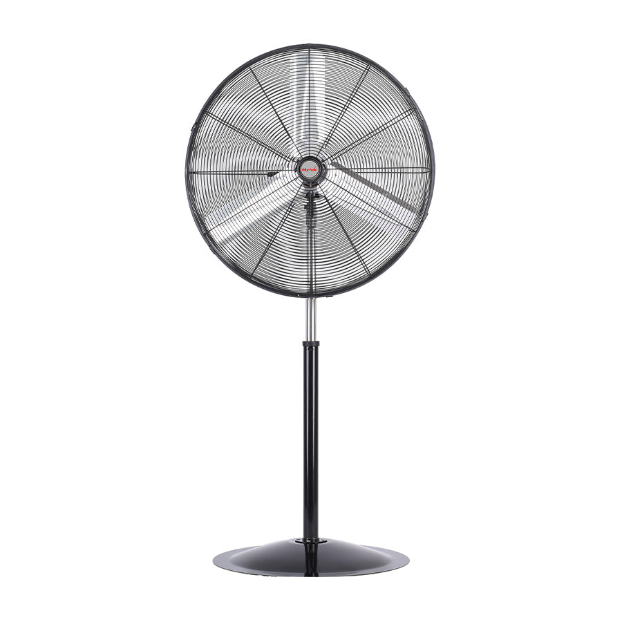 Ventilador industrial de pedestal MYTEK 3421 de 30 pulgadas con aspas y parrilla metálica — Plan B Soluciones