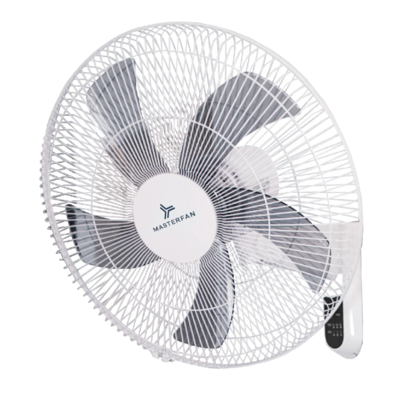 Ventilador Muro 18″ Masterfan vista lateral blanco