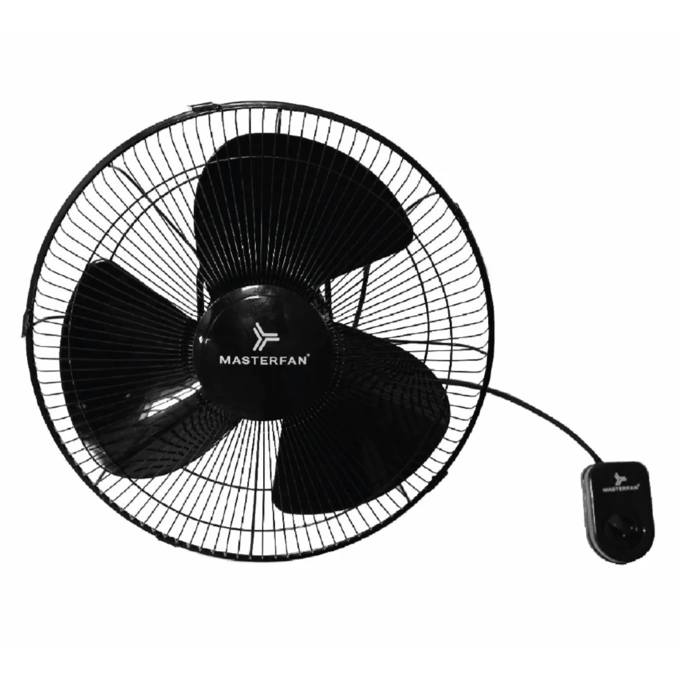 Ventilador Orbital 16″ Negro Masterfan vista frontal